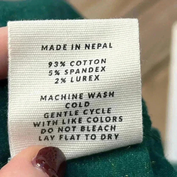 WVN Serena Long Sleeve Green Shift Dress Size Small NWT - Picture 11 of 11